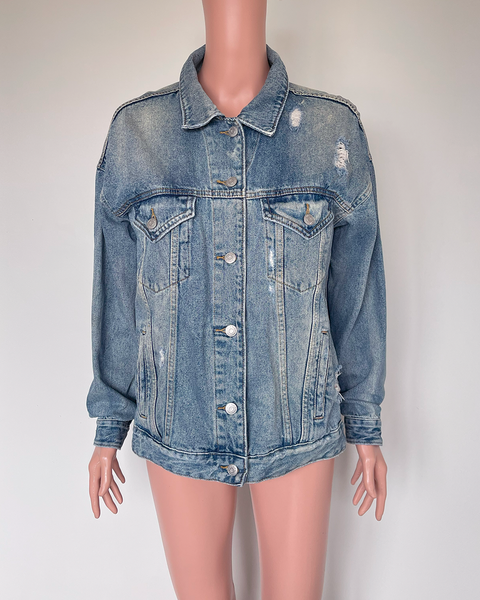 Wild Fable distressed denim jacket